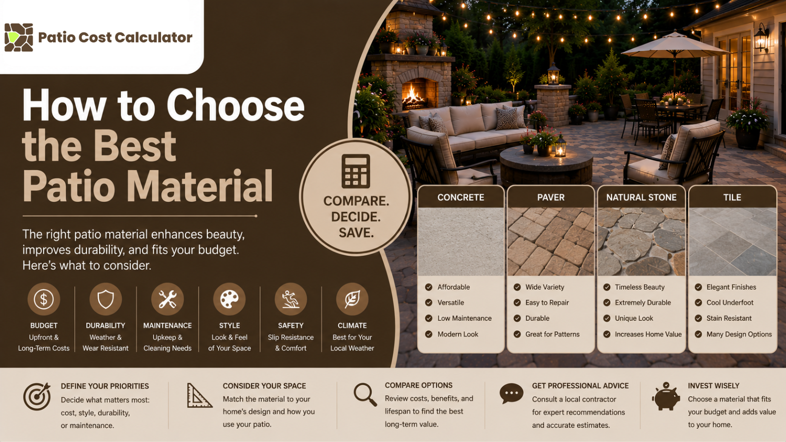 How to Choose the Best Patio Material