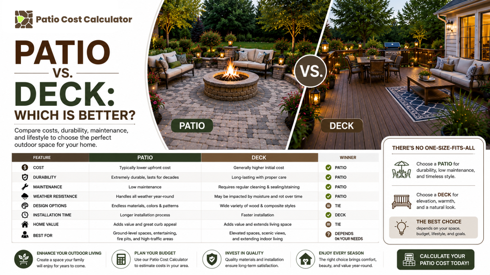 Patio vs. Deck: Which Is Better?