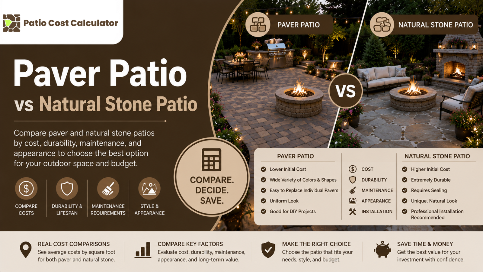 Paver Patio vs Natural Stone Patio
